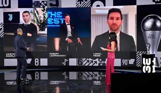 Robert Lewandowski se quedó con el premio The Best 2020, superando a Cristiano Ronaldo y Lionel Messi. Foto: AFP.