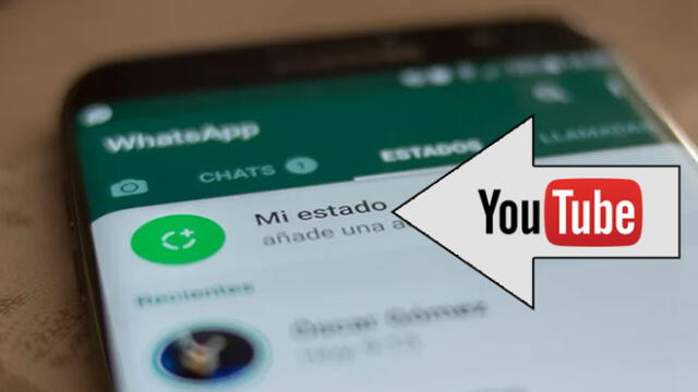 Compartir videos de YouTube en nuestros estados de WhatsApp.