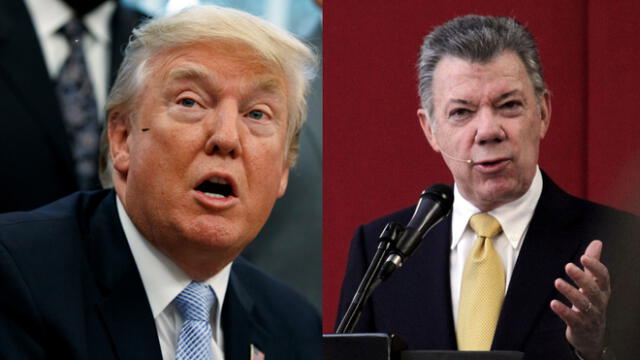 Trump le pidió a Santos hacer "todo lo posible para eliminar" la producción de droga en Colombia