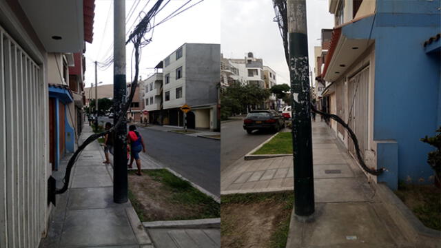 #YoDenuncio: conexiones de telefonía expuestos representan un riesgo para peatones