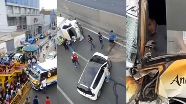 La mayoría de personas ubicadas en paradero eran alumnos que salían de clases. (Foto: Capturas de video / Canal N)