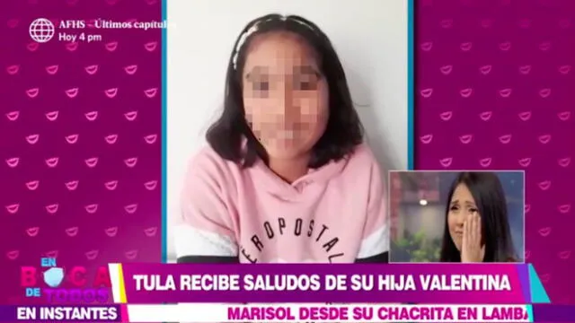 Tula Rodríguez comentó además sobre la difícil situación que vive su familia actualmente, ya que su esposo Javier Carmona se encuentra en estado vegetativo.  (Foto: Captura América TV)