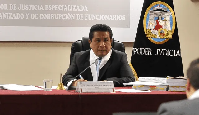 Juan Juan Sánchez Balbuena suspendió audiencia de pedido de incautación del celular de Alan García. Foto: Javier Quispe.