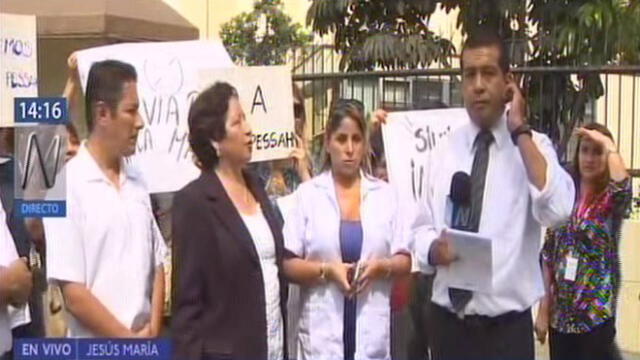 Jesús María: trabajadores del Ministerio de Salud protestan por designación de Silvia Pessah [VIDEO]