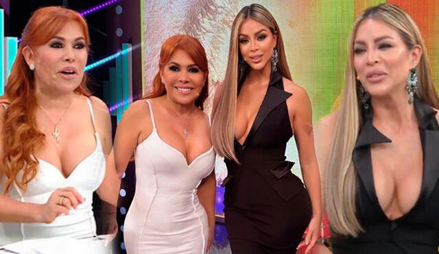 Sheyla Rojas echa flores a Magaly tras visitarla en su programa. Foto: captura/ATV/Instagram de Sheyla Rojas