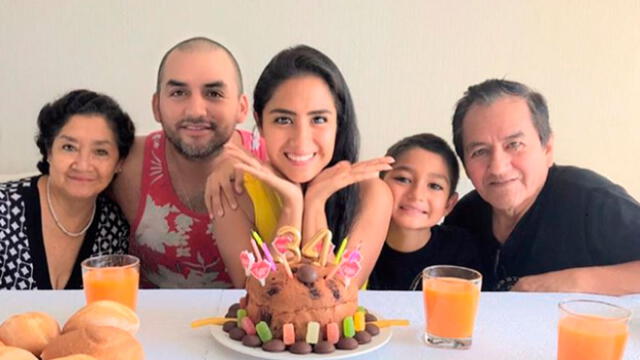 Mayella Lloclla y su familia  Foto: Instagram