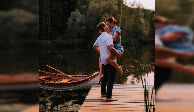 Desliza las imágenes hacia la izquierda para apreciar la amorosa sesión fotografía que tuvo una pareja. Foto: Hannah Sever Photography.