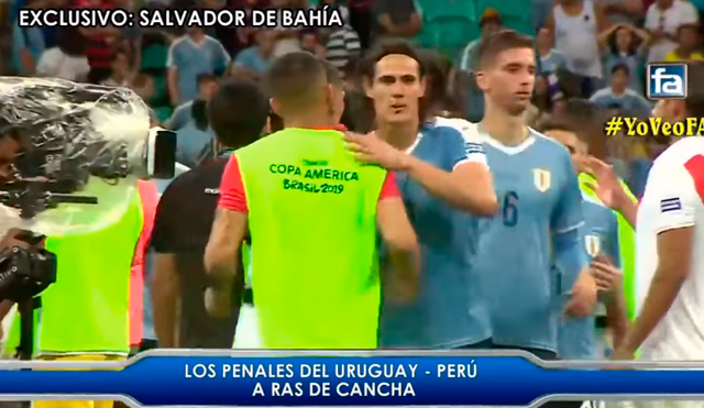 Edinson Cavani felicitó a la selección peruana tras quedar fuera de la Copa América 2019.