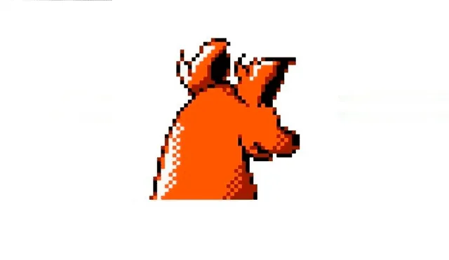 Sprite de Entei en la beta de Pokémon Gold and Silver's de 1997.