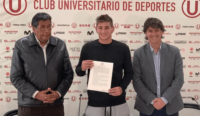 Tiago Cantoro estará vinculado a Universitario de Deportes hasta el año 2023. | Foto: @VaneAlmenara