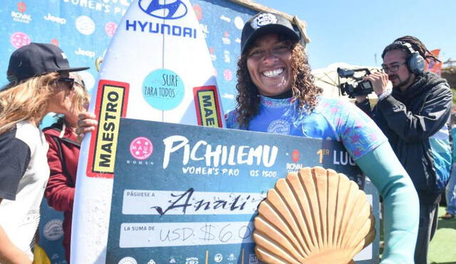 Analí Gómez se coronó campeona mundial de surf femenino en Chile