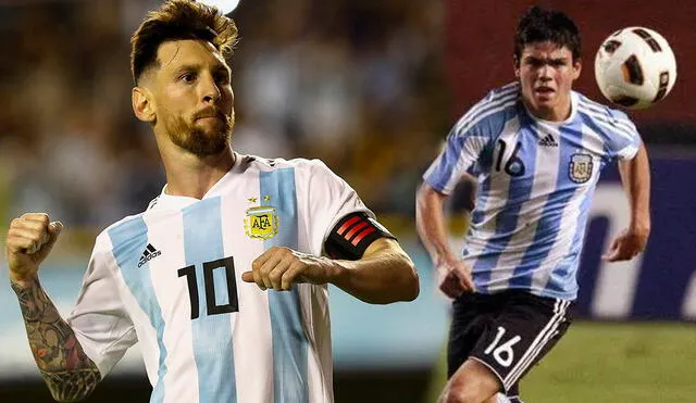 Lionel Messi y Jonathan Silva concentraron juntos con la selección argentina en el 2014. Foto: Composición/EFE.