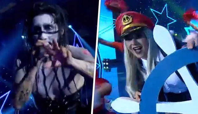 Imitadores de Marilyn Manson y Yola Polastry cautivan al jurado de Yo soy. Foto: capturas Latina