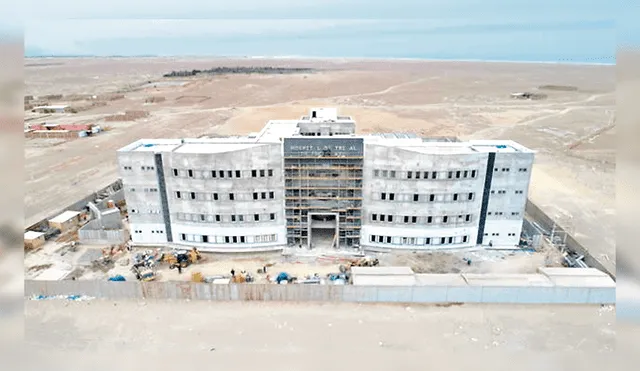 Paralizado. Trabajos quedaron estancados en hospital.