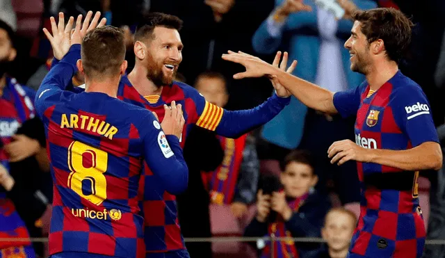 FC Barcelona, con tres goles de Lionel Messi, goleó al Celta de Vigo por la fecha 13 de la Liga Santander. | Foto: EFE