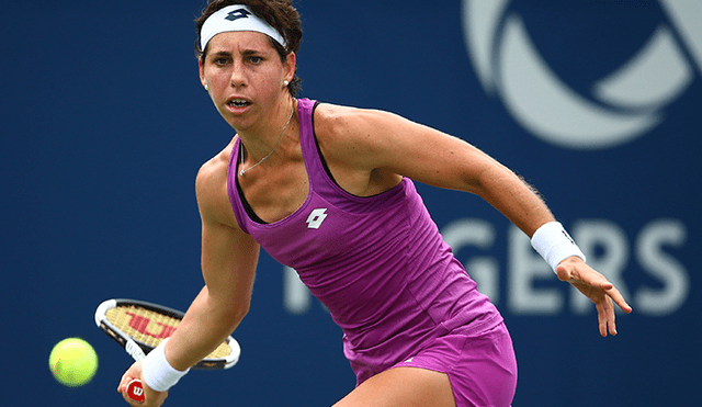 La española Carla Suárez Navarro fue multada por la falta de esfuerzo en su primer partido del US Open.