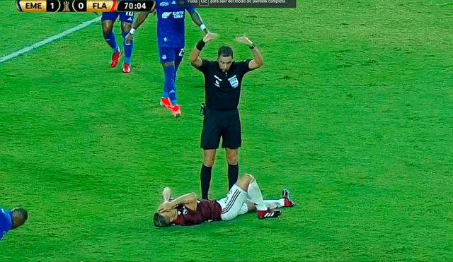 Copa Libertadores 2019: Diego sufre rotura de tobillo en el Flamengo vs. Emelec.
