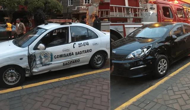 Miraflores: mujer atropella a joven, choca contra dos autos y tumba poste de luz [VIDEO]