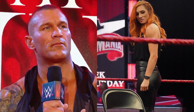 Randy Orton y Becky Lynch fueron los protagonistas de esta edición de WWE RAW. Foto: WWE/Composición