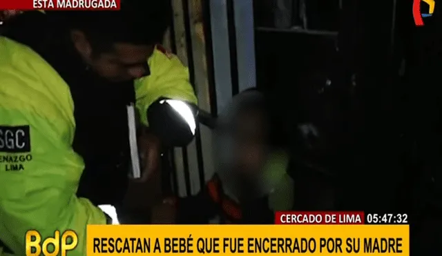 Serenazgo rescata a niño de 3 años encerrado, cuya madre se encontraba trabajando [VIDEO]