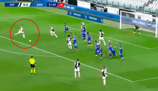 Gol de Cristiano Ronaldo en la Juventus vs. Sampdoria.