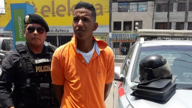 Sujeto dijo llamarse Daniel Enrique Camacho Campero. Él presenta antecedentes por robo agravado. (Foto: PNP)