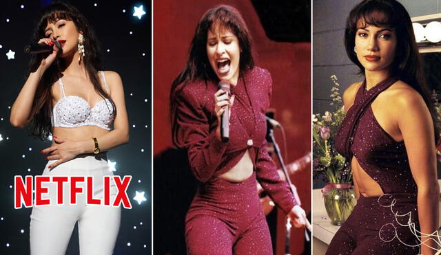 El estreno de Selena, la serie ha hecho que fans la comparen con la película de 1997.  Foto: Warner Bros / Netflix / Composición