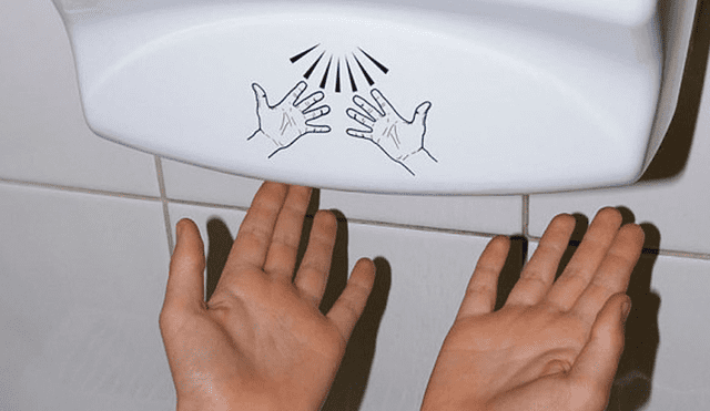 Twitter Viral: Quedó aterrorizado con lo que halló en secador de manos de baño público