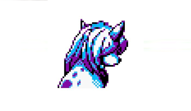 Sprite de Suicune en la beta de Pokémon Gold and Silver's de 1997.