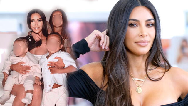 Kim Kardashian reveló que retocó a su hija North en postal navideña 