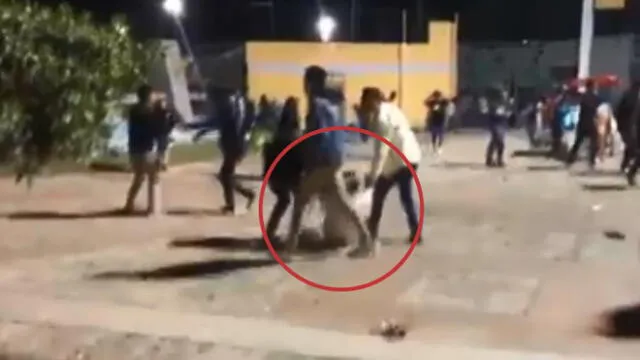 Universitarios desatan gresca luego de fiesta juvenil en Arequipa [VIDEO]