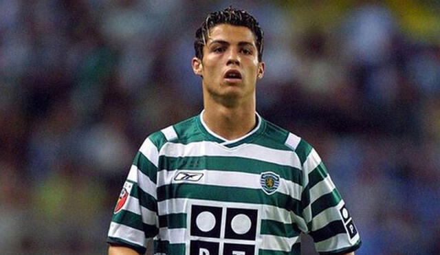Cristiano Ronaldo debutó con el Sporting de Lisboa a los 17 años. Foto: AFP.