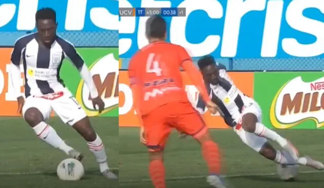Cristian Zúñiga fue protagonista de un insólito error en una buena chance de Alianza Lima para anotar. Foto: Captura de TV/Gol Perú.