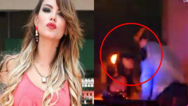 Angie Jibaja es captada besando a un joven en discoteca de Trujillo [VIDEO]