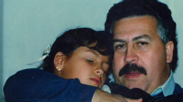 Pablo Escobar y su hija Manuela. Foto: Difusión
