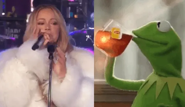 Mariah Carey protagoniza el primer meme del 2018 tras su presentación de Año Nuevo