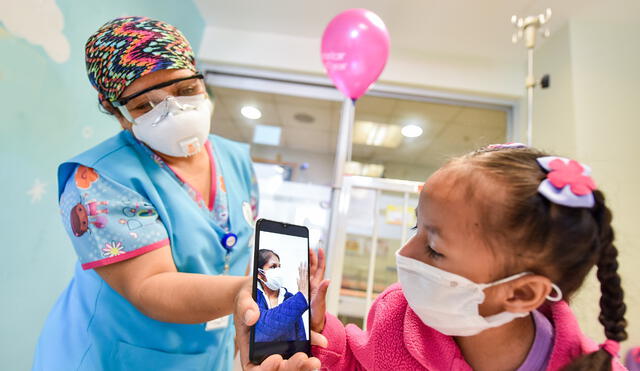 Coronavirus en Perú: pequeños se conectan con sus familiares por videollamadas | Créditos: Difusión