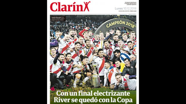 La prensa mundial se rinde ante River tras su coronación en la Libertadores [FOTOS]