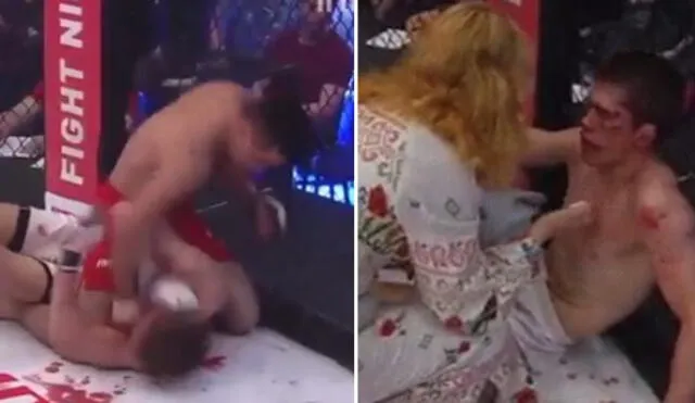 YouTube: Luchador fue humillado por su rival y su madre ingresó al ring para darle lección