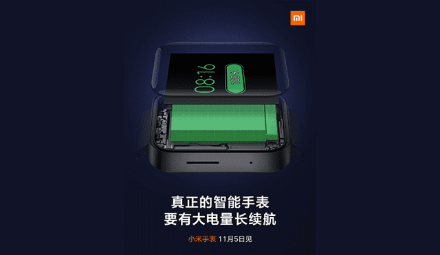 Xiaomi presenta imágenes oficiales de su próximo Xiaomi Watch.