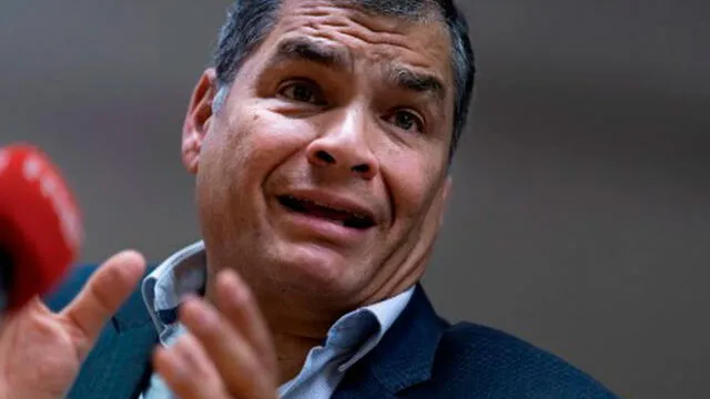 Rafael Correa, expresidente de Ecuador. Foto: AFP.