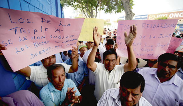 Arroceros protestaron y exigen más agua para cultivos en Lambayeque