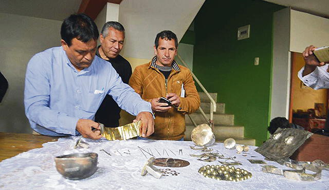 Cajamarca: hallan piezas de oro y plata en cerro Ilucán de Cutervo