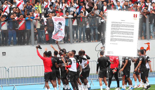 Comunicado de la FPF a los hinchas de la selección peruana.  Foto: Líbero
