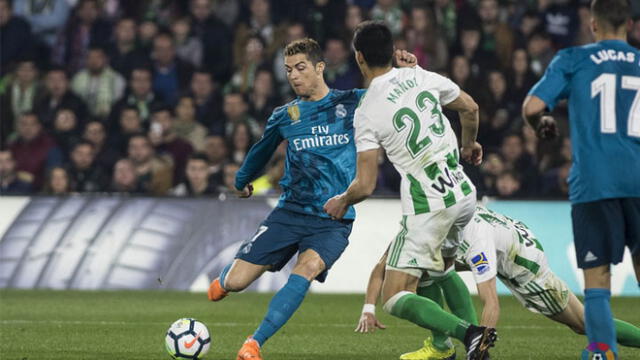 Cristiano Ronaldo anotó golazo para el Real Madrid sobre Betis en Liga Santander