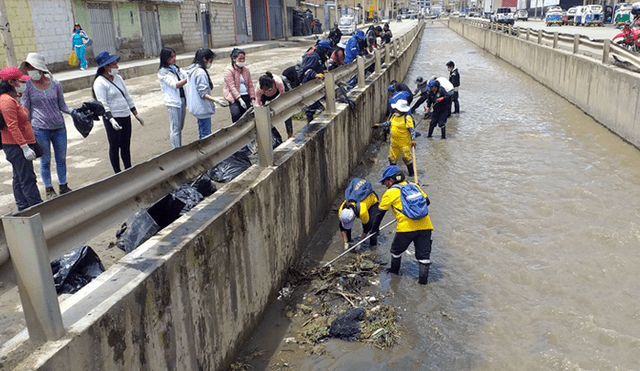 Retiran más de 10 toneladas de residuos en tres ríos de Tarma, Junín. Foto: Andina