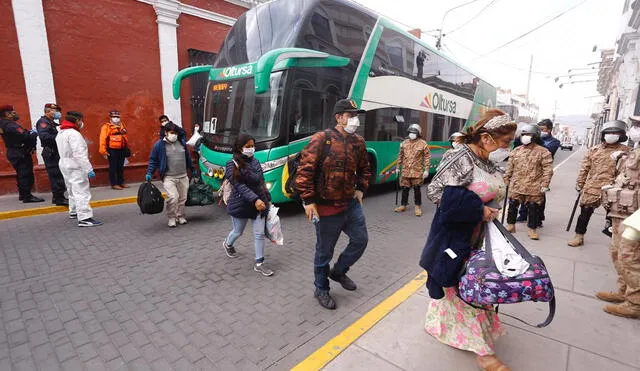 Arequipeños llegaron el último fin de semana desde Lima.