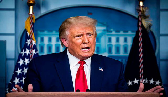 Donald Trump durante una conferencia de prensa en la Casa Blanca este 16 de septiembre. Foto: EFE