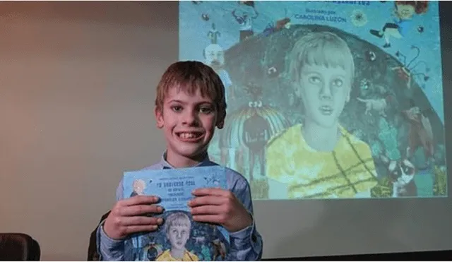 Niño con trastorno autista publica su primer libro de cuentos