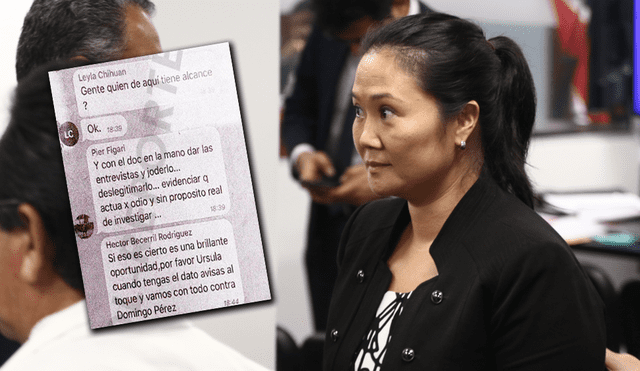 Keiko intentó desacreditar argumento del fiscal Pérez sobre chat 'La Botica'